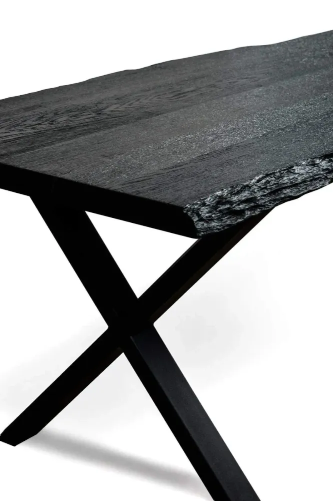 Dining Tables - Bog Oak Dining Table – Rectangle, 77x225x84 cm - GLASS4CANDLES