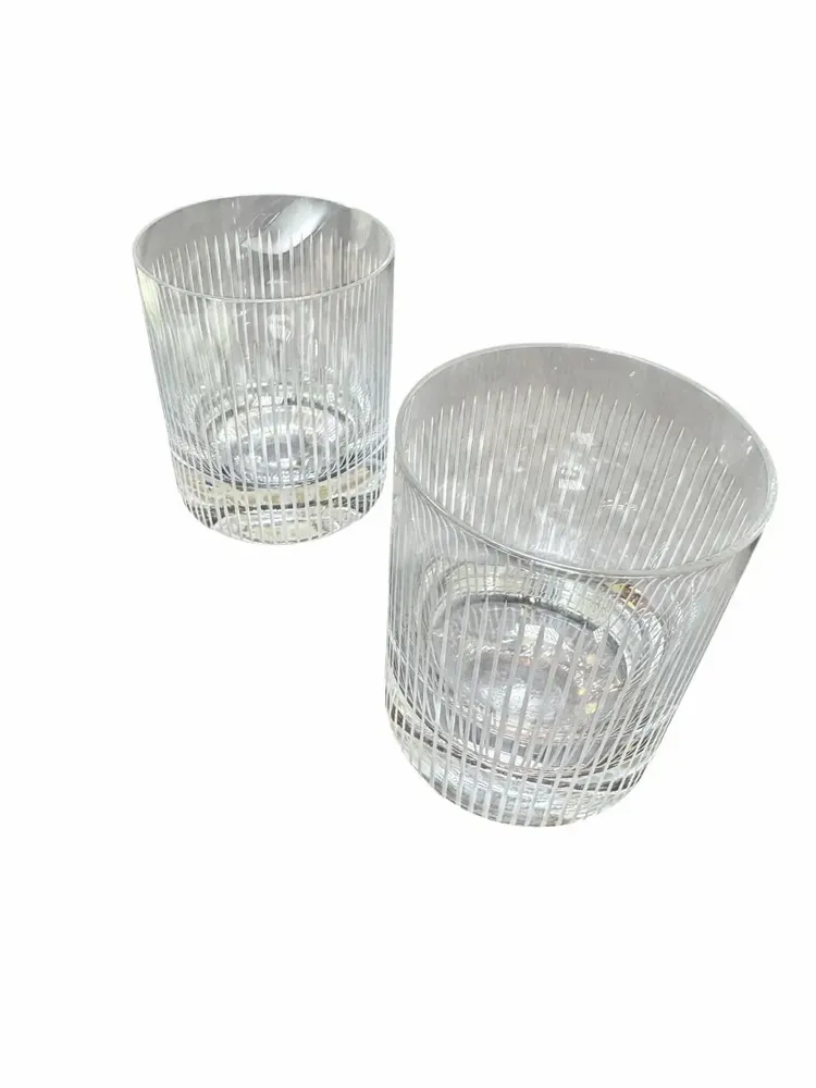 Glass - Bog Oak Whisky Glass Set – Cylinder, 10x80x80 mm – Noir Whisky Duo - GLASS4CANDLES
