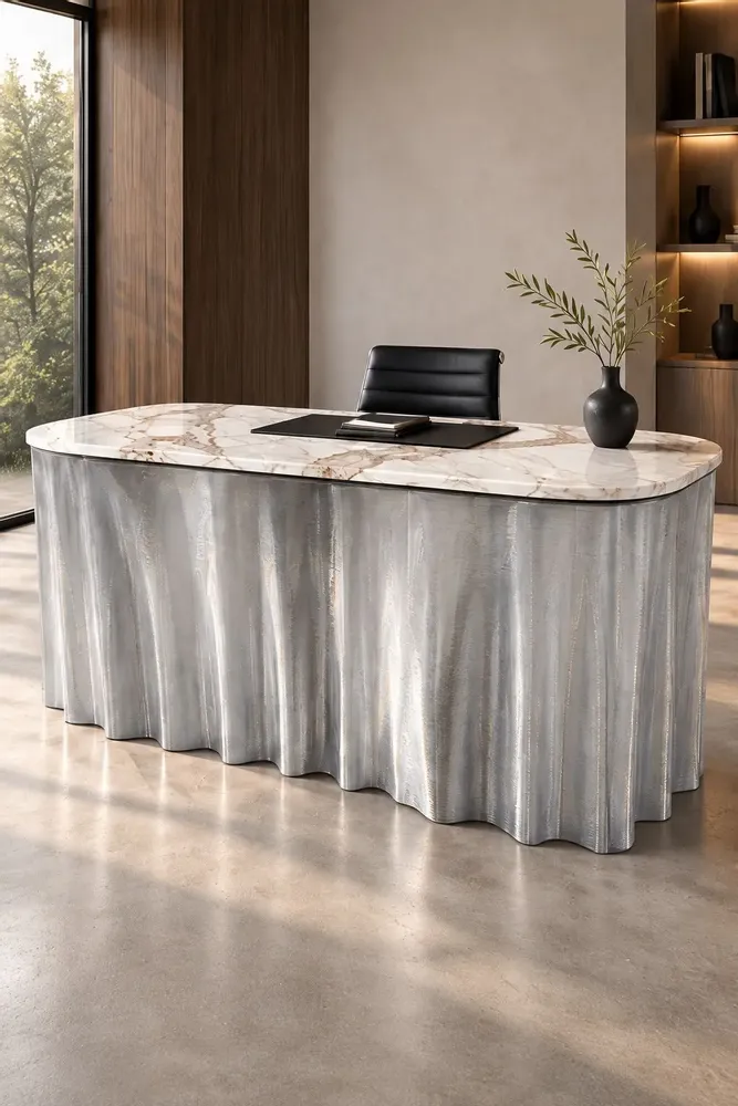 Desks - ONDE — Bespoke Sculptural Desk - MELTED