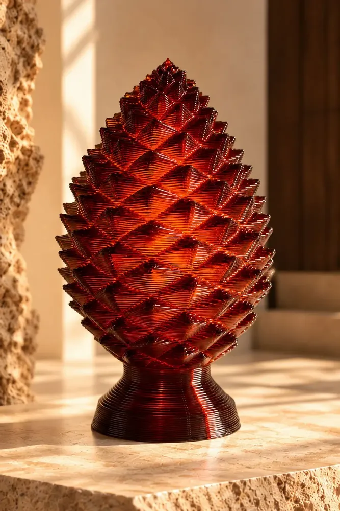 Sculptures, statuettes et miniatures - PINEA — Sculpture décorative pomme de pin personnalisable - MELTED