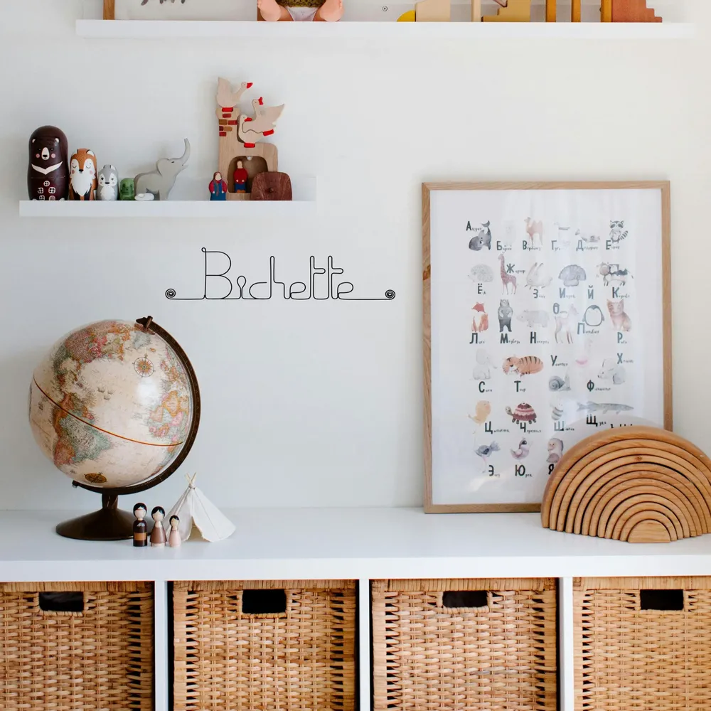Cadeaux - Décoration Murale en Fil de Fer "Bichette" - à punaiser - BIJOUX DE MUR