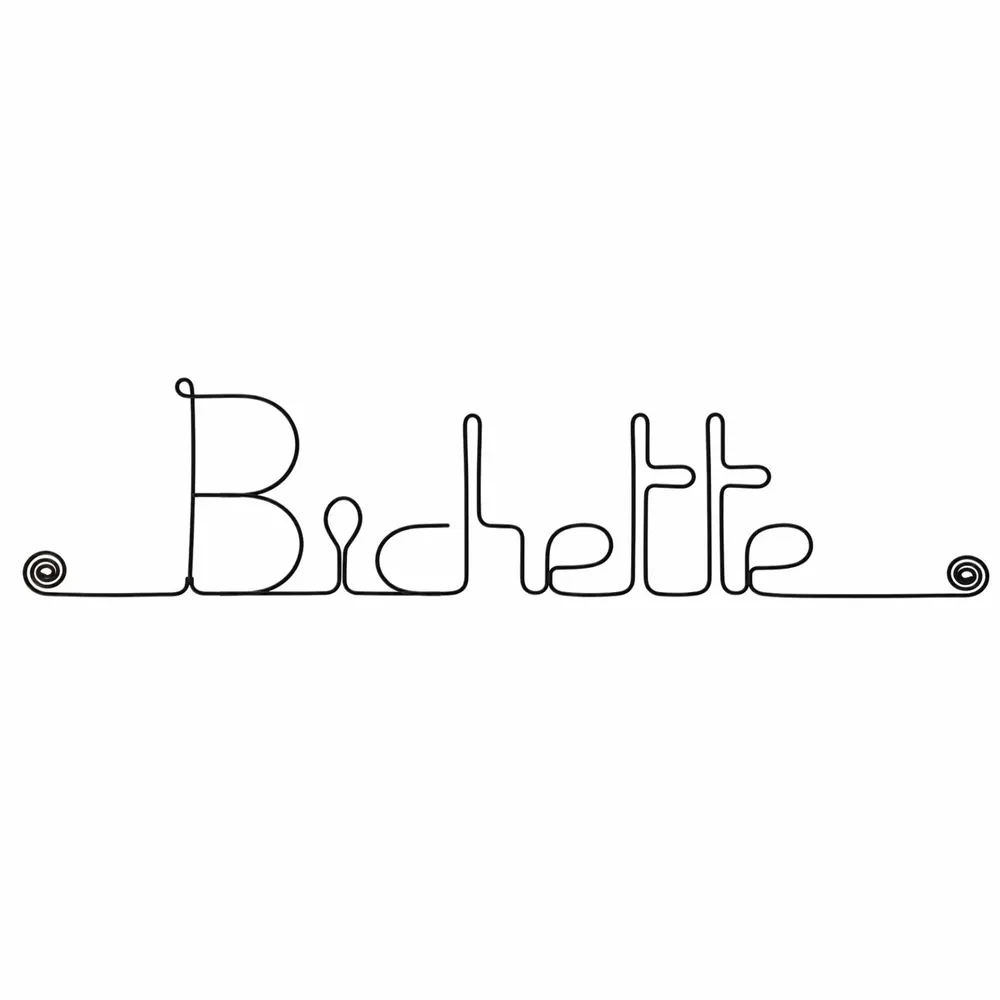 Cadeaux - Décoration Murale en Fil de Fer "Bichette" - à punaiser - BIJOUX DE MUR