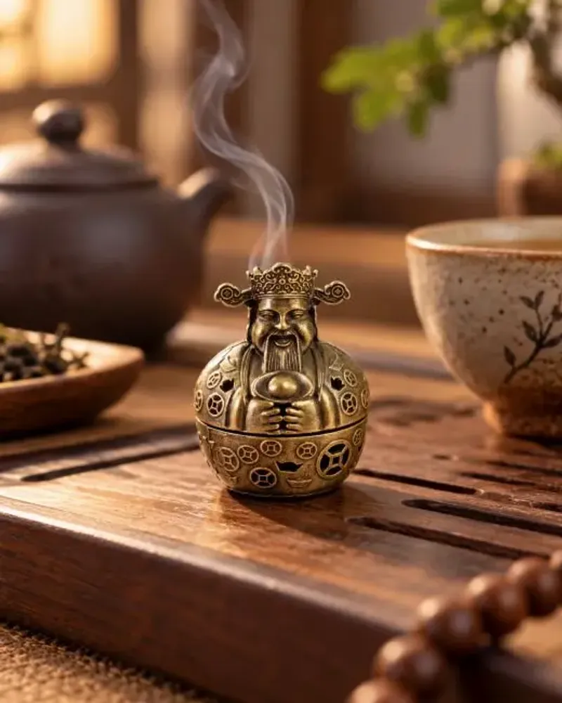 Scents - God of Wealth Incense Burner 4 cm – Set of 3 - ARABESK