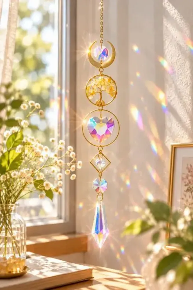 Objets de décoration - Attrape-soleil Arbre de Vie en Citrine - ARABESK