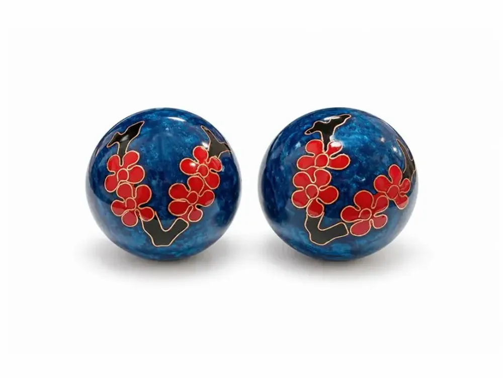 Objets de décoration - Boules de Massage Chinoises Prunier Bleues 4,2 cm - ARABESK