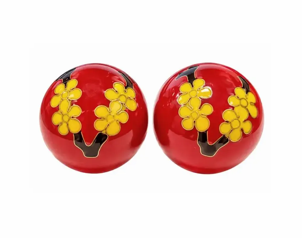 Objets de décoration - Boules de Massage Chinoises Prunier Rouges 4,2 cm - ARABESK