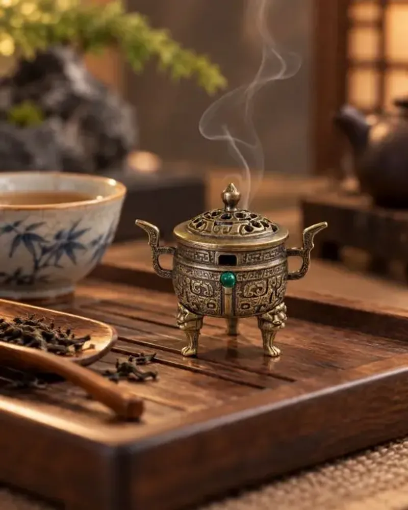 Scents - Chinese Ding Incense Burner 5,5 cm - ARABESK