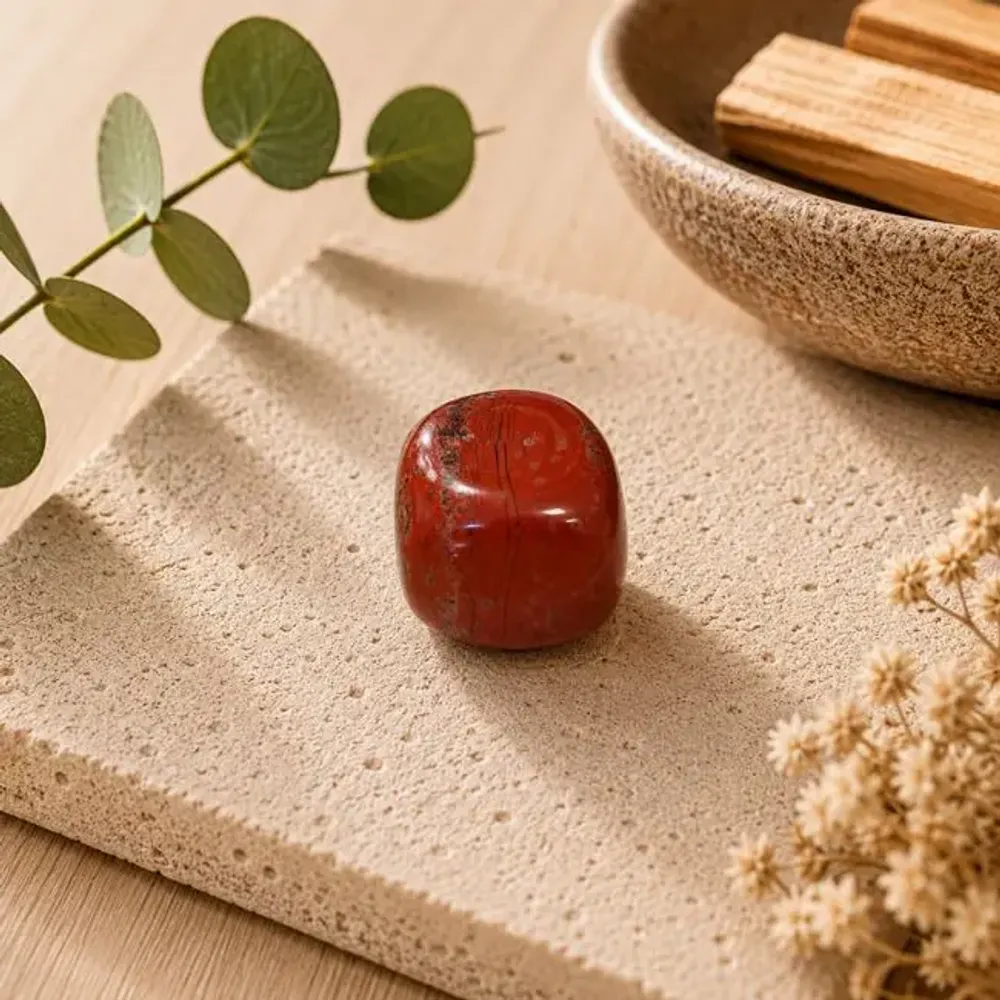 Objets de décoration - Jaspe Rouge A Pierre Roulée en Boîte 2-3 cm - ARABESK