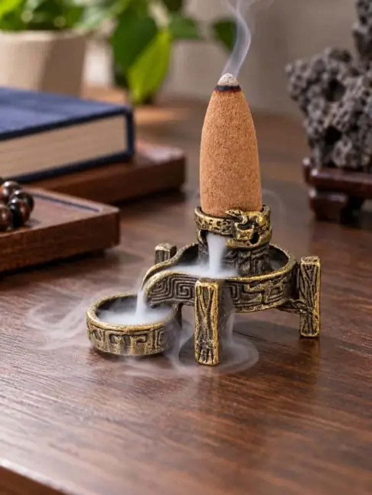 Senteurs - Porte-encens moulin traditionnel chinois 5,1 cm - ARABESK
