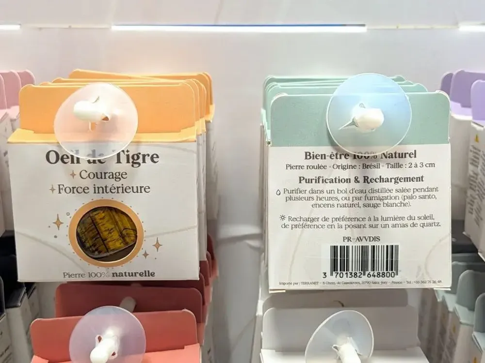 Cosmétiques - Présentoir de Pierres Roulées Naturelles – 72 Pierres - ARABESK