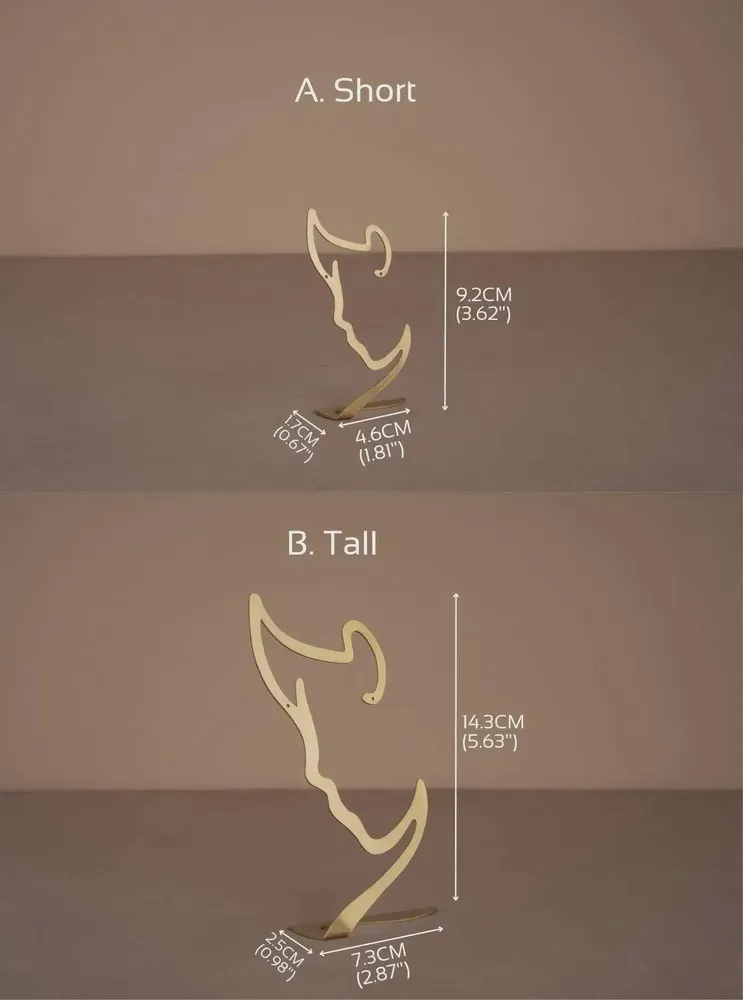 Objets de décoration - Porte-boucles d'oreilles silhouette en laiton - WHISPERING WOODS