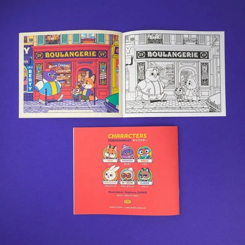 Stationery - Coloring book “Rémi et Compagnie” - 28 pages - YEAAAH! STUDIO