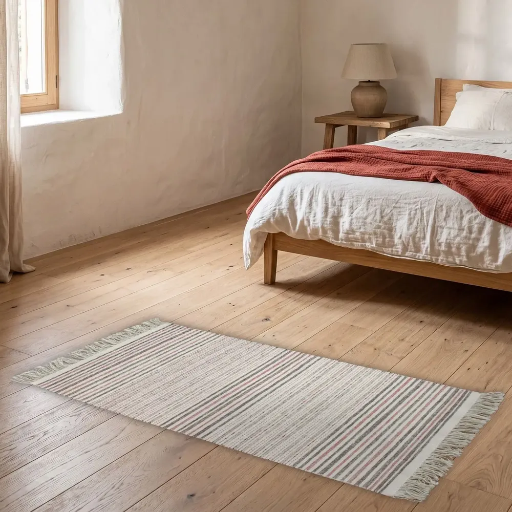 Tapis classiques - Langros, tapis tissé main en laine 94 x 175 cm - EUGENIA PINNA