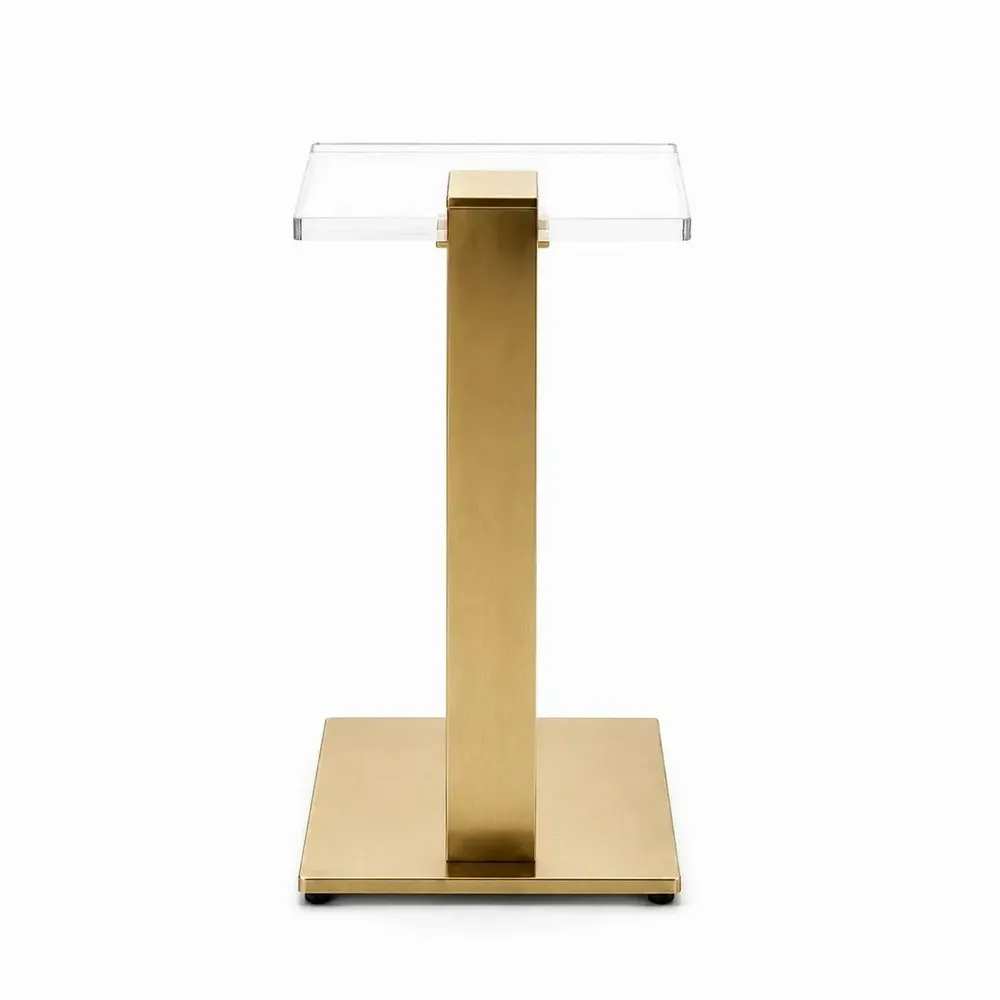 Tables basses - Table d'appoint en C Rima EDGE, laiton - MEMONZA