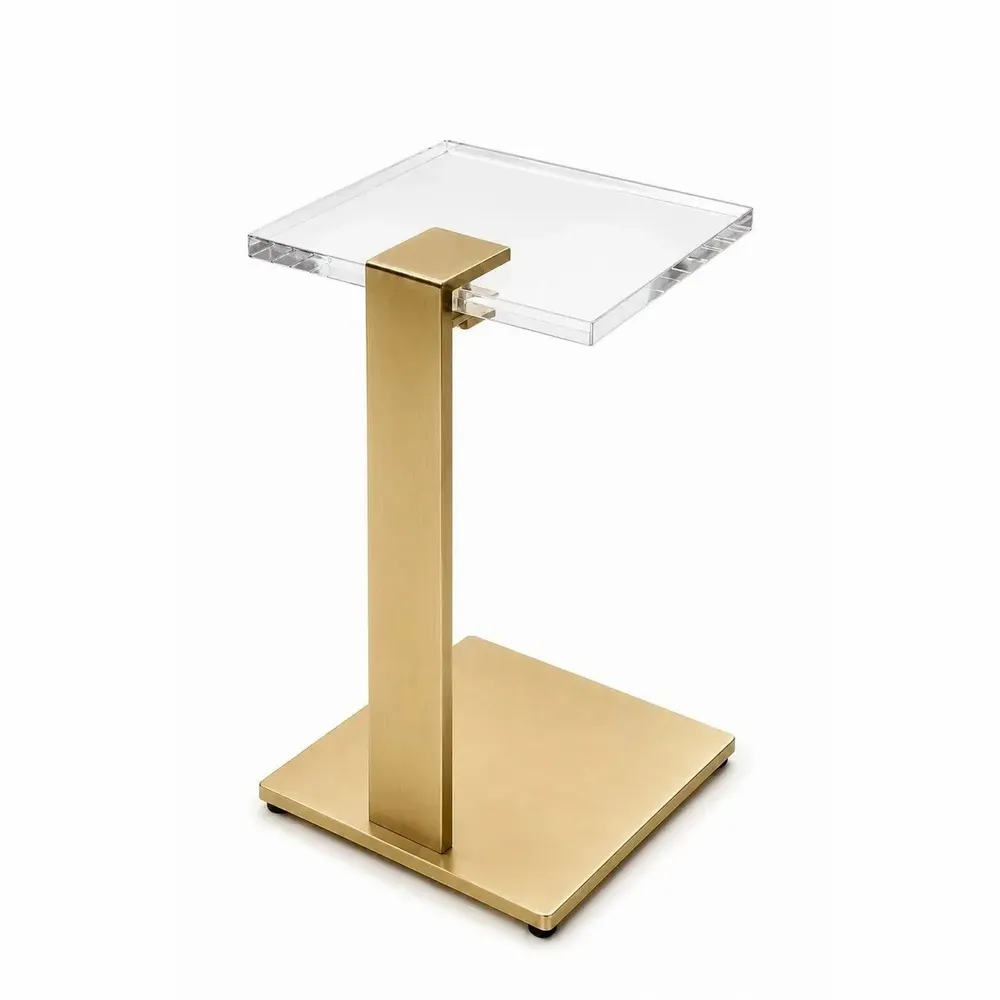 Tables basses - Table d'appoint en C Rima EDGE, laiton - MEMONZA