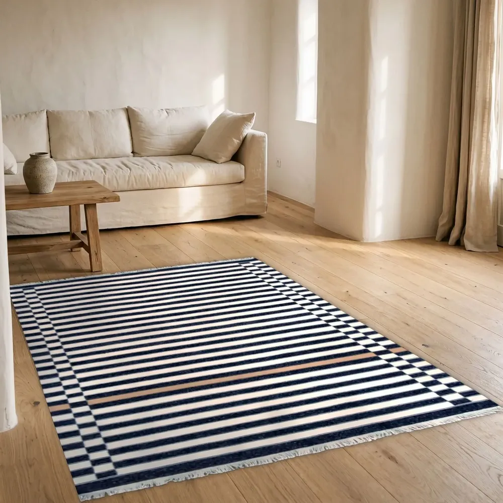 Tapis contemporains - Su Pane Su Pane 01, tapis tissé main en laine 180 x 250 cm - EUGENIA PINNA