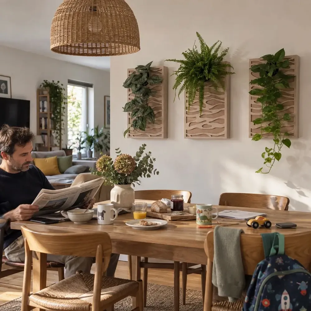 Objets de décoration - Tableau végétal design - plantes vivantes - Sand 60x40 - ARTENA VEGETAL