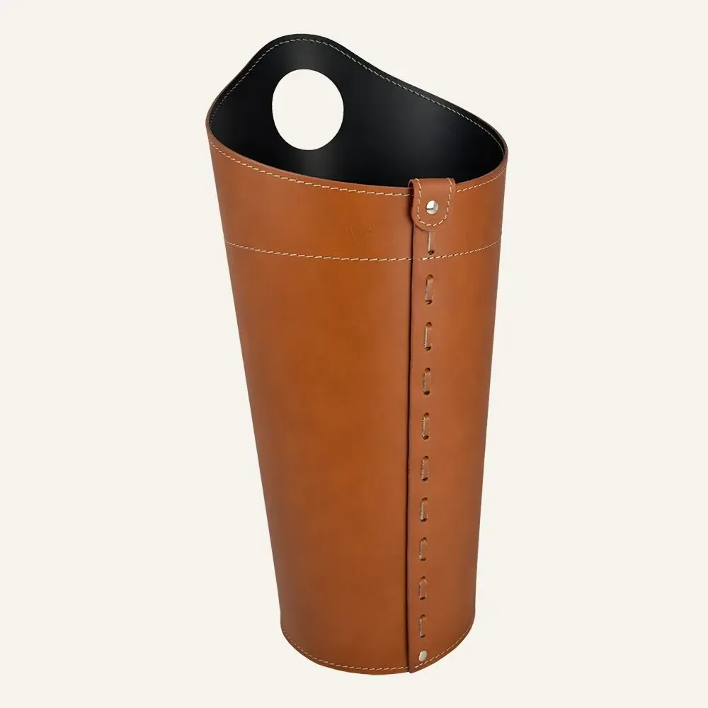 Objets de décoration - Porte parapluies original cuir PLUVIA - LIMAC DESIGN