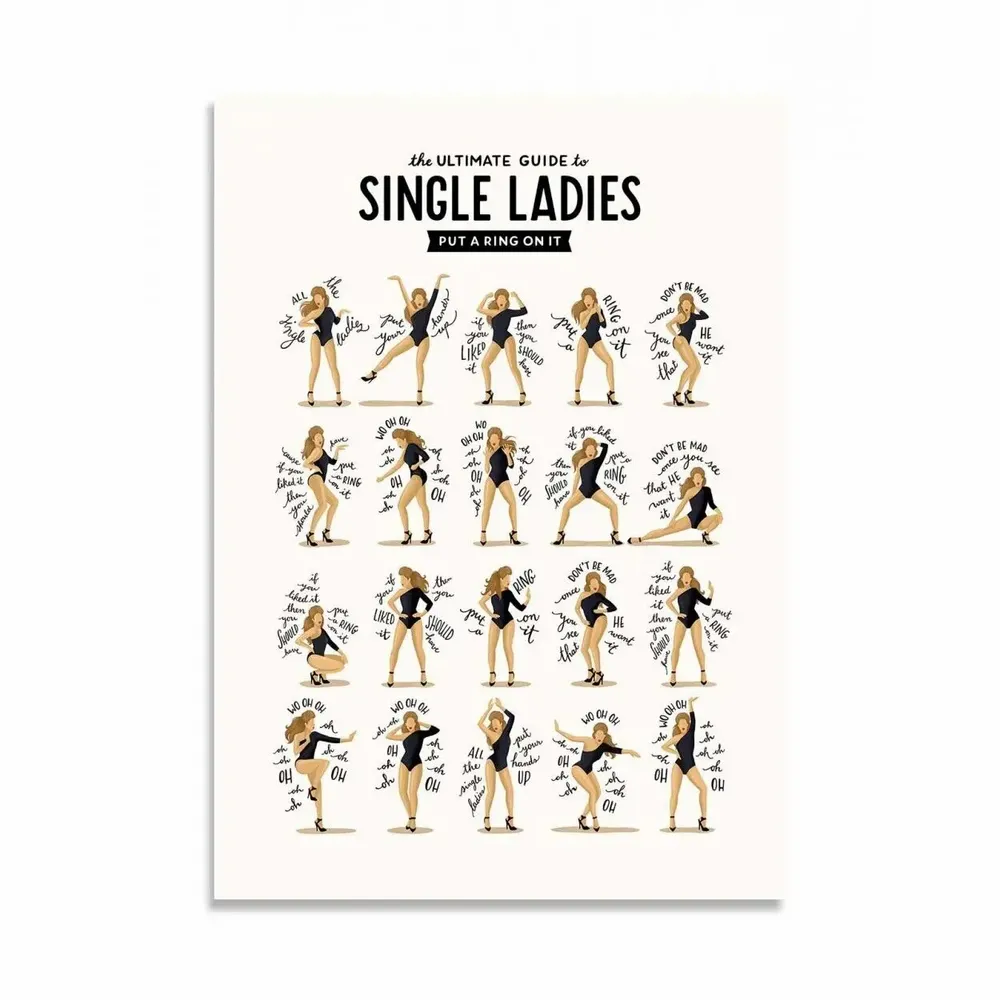 Carterie - Carte 10,5 x 14,8 cm - Single ladies - Nour Tohme - WALL EDITIONS