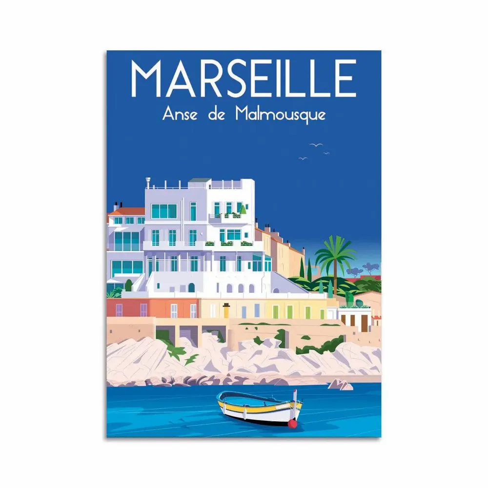 Card shop - Art-Card - Marseille Anse de Malmousque - Raphael Delerue - WALL EDITIONS