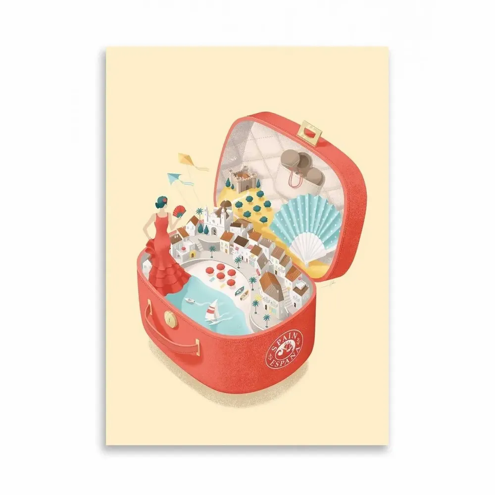 Carterie - Carte 10,5 x 14,8 cm - Spain - Andrea de Santis - WALL EDITIONS