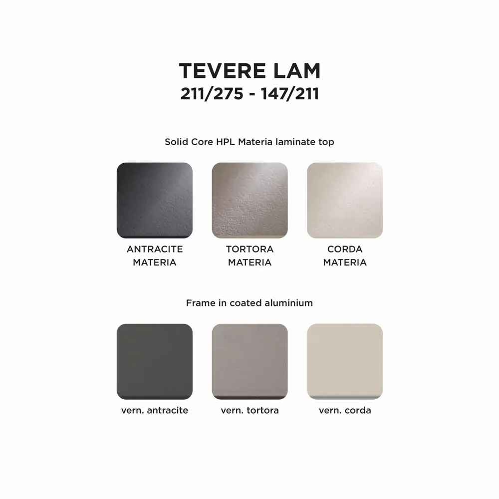 Tables de jardin - TEVERE LAM 210 EXT. - NARDI