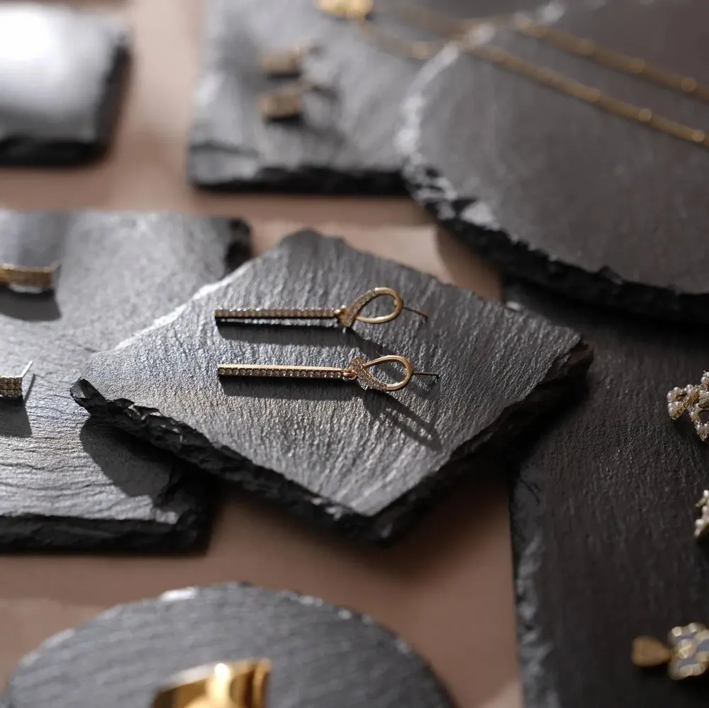 Jewelry - Black Slate Jewelry Display Set - WHISPERING WOODS