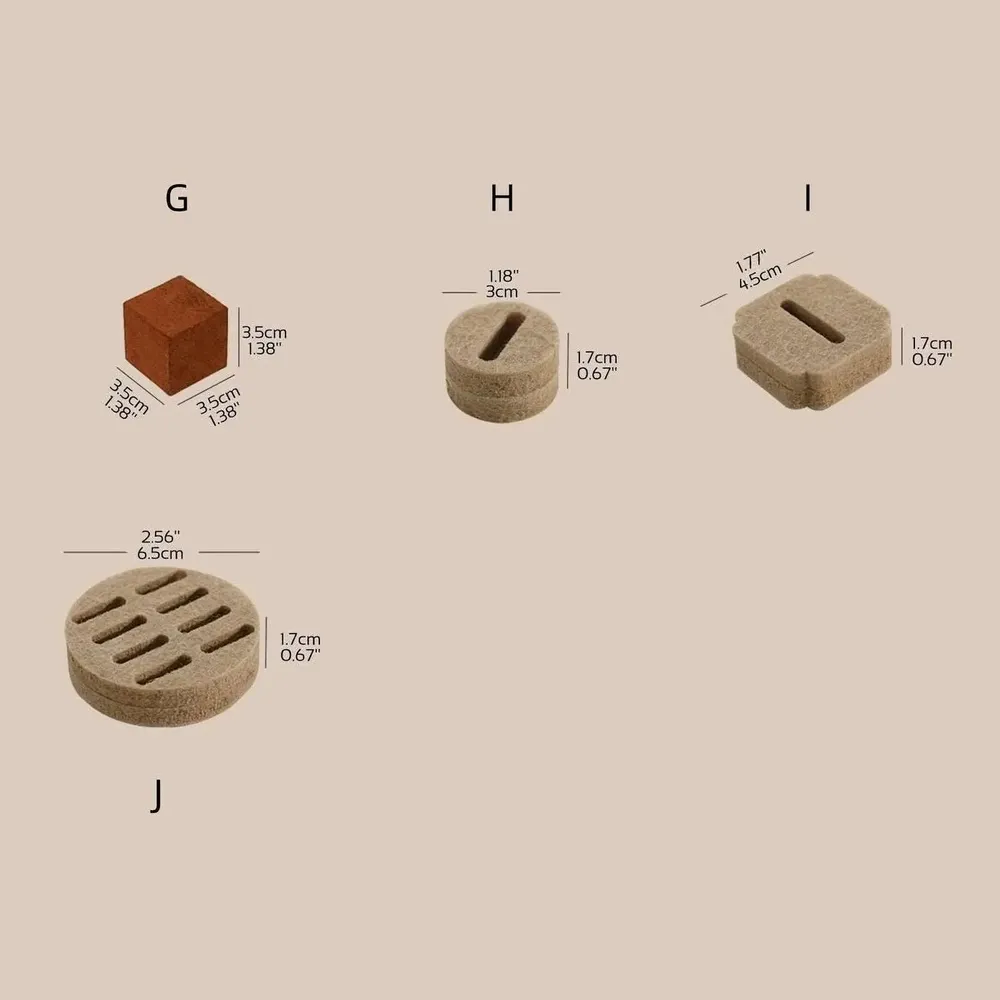 Jewelry - Caramel Vegan Suede and Walnut Veneer Jewelry Display Set - WHISPERING WOODS
