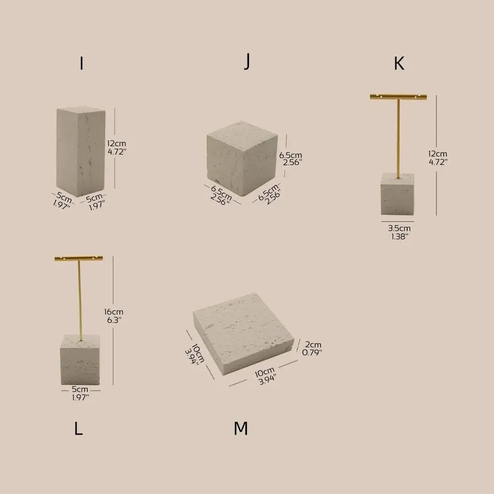 Jewelry - Gypsum Block Jewelry Display Set - WHISPERING WOODS