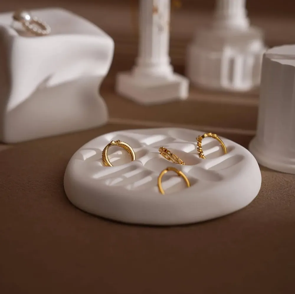 Jewelry - Roman Column Gypsum Jewelry Display Set - WHISPERING WOODS