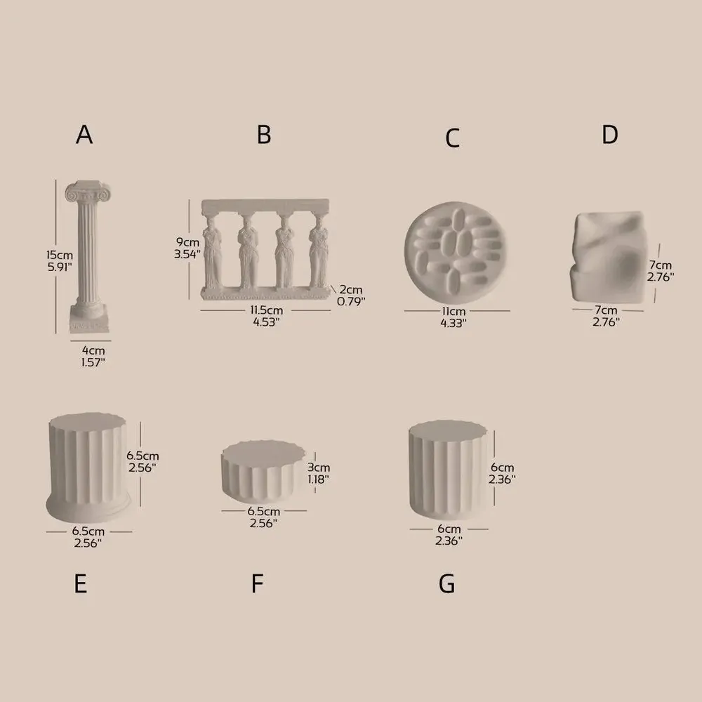 Jewelry - Roman Column Gypsum Jewelry Display Set - WHISPERING WOODS