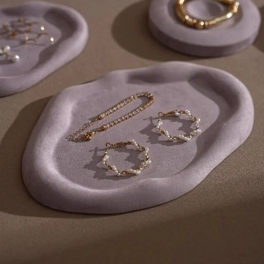Jewelry - Lavender Vegan Suede Organic Jewelry Display Set - WHISPERING WOODS