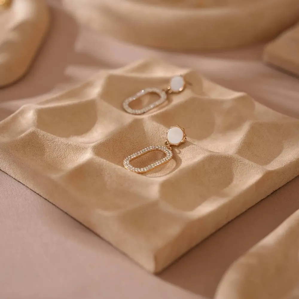Jewelry - Beige Vegan Suede Jewelry Trays - WHISPERING WOODS