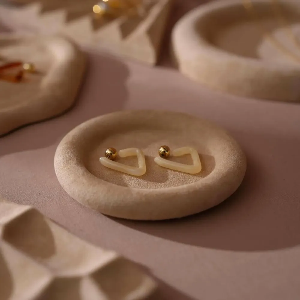 Jewelry - Beige Vegan Suede Jewelry Trays - WHISPERING WOODS