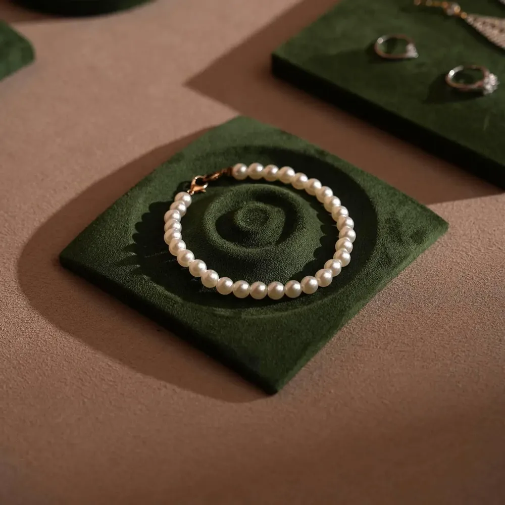 Jewelry - Forest Green Vegan Suede Jewelry Tray Set - WHISPERING WOODS
