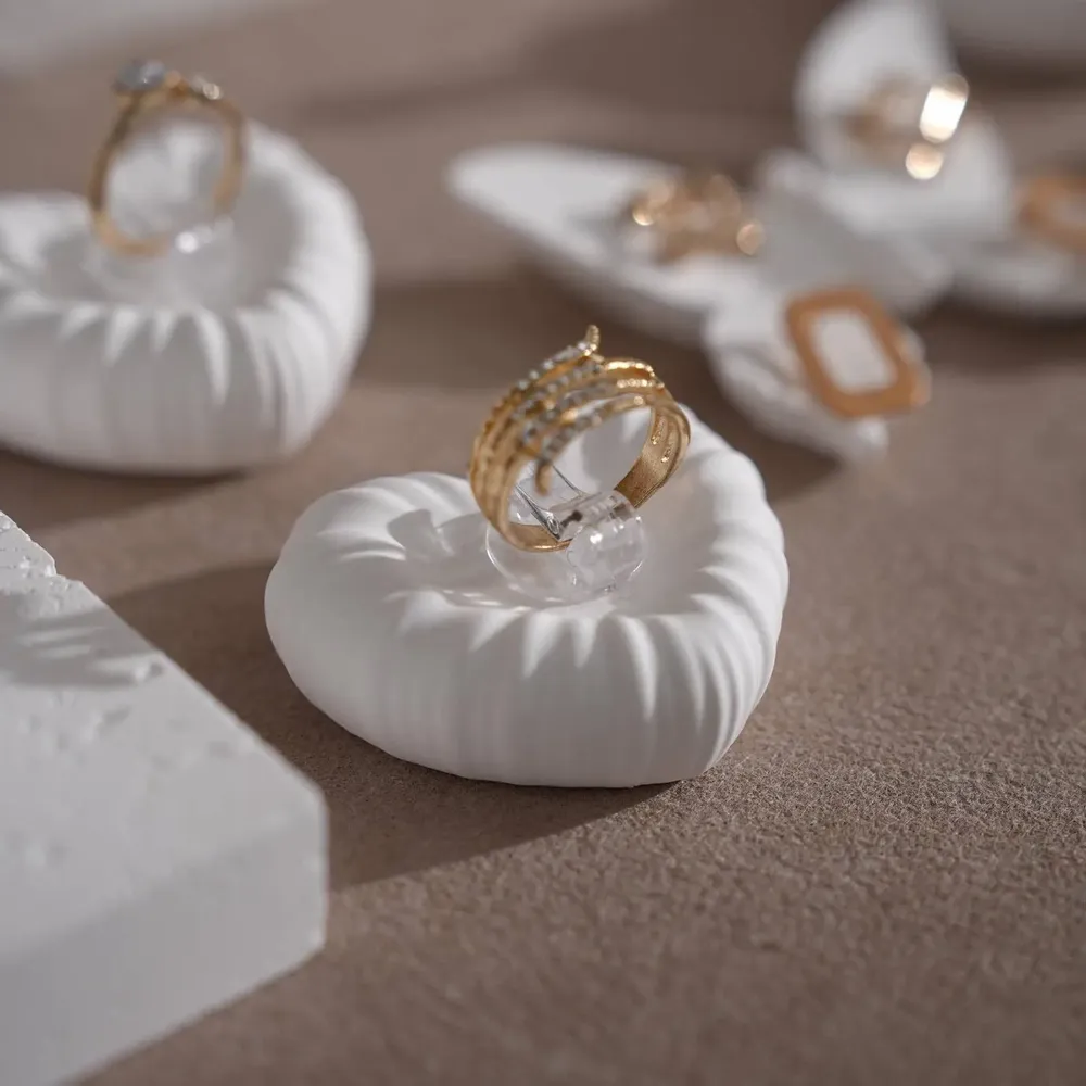 Jewelry - Ultra White Gypsum Jewelry Display Set - WHISPERING WOODS
