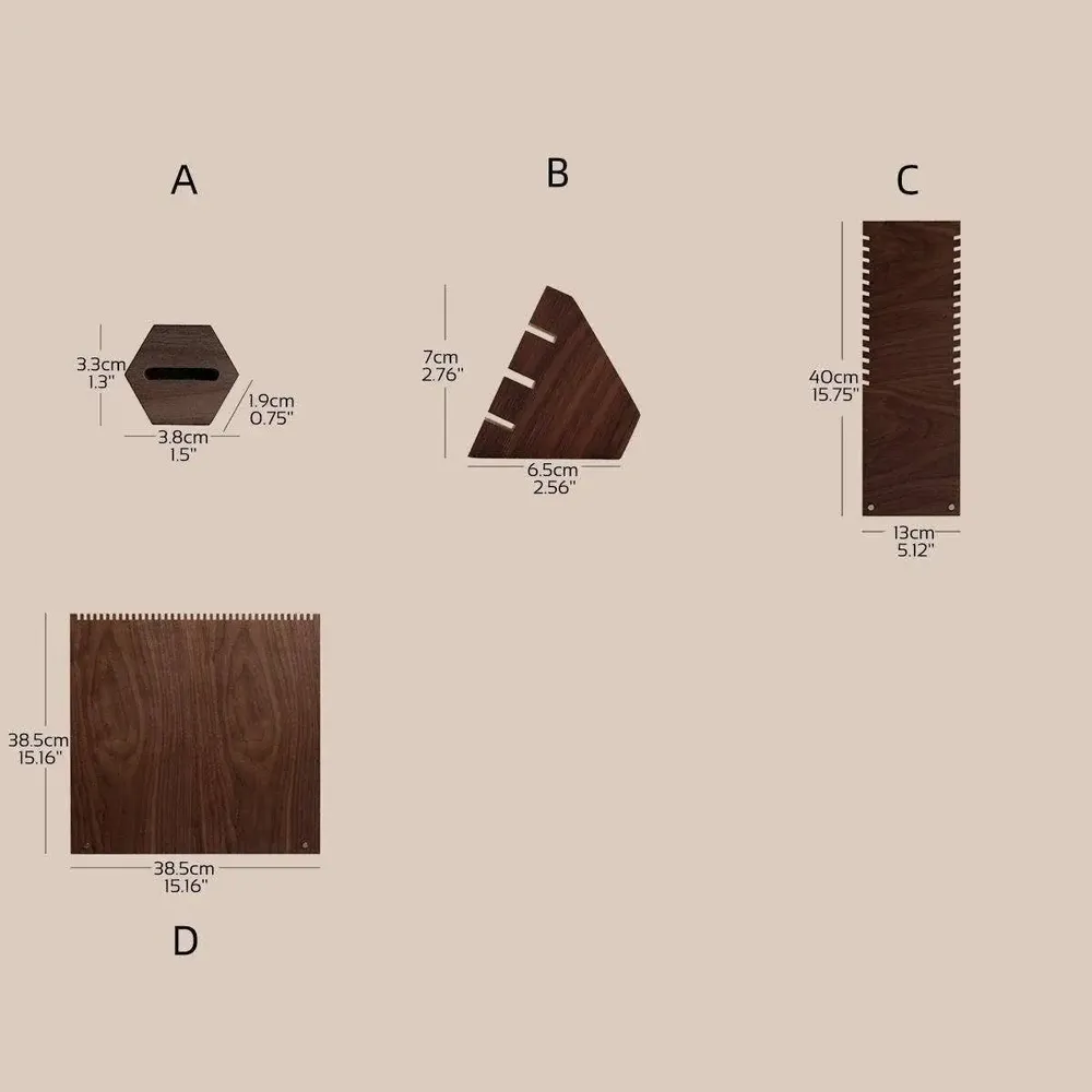 Jewelry - Solid Walnut and Walnut Veneer Jewelry Display Set - WHISPERING WOODS