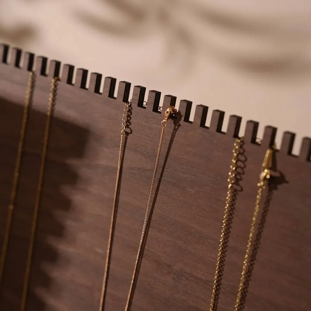 Jewelry - Solid Walnut and Walnut Veneer Jewelry Display Set - WHISPERING WOODS