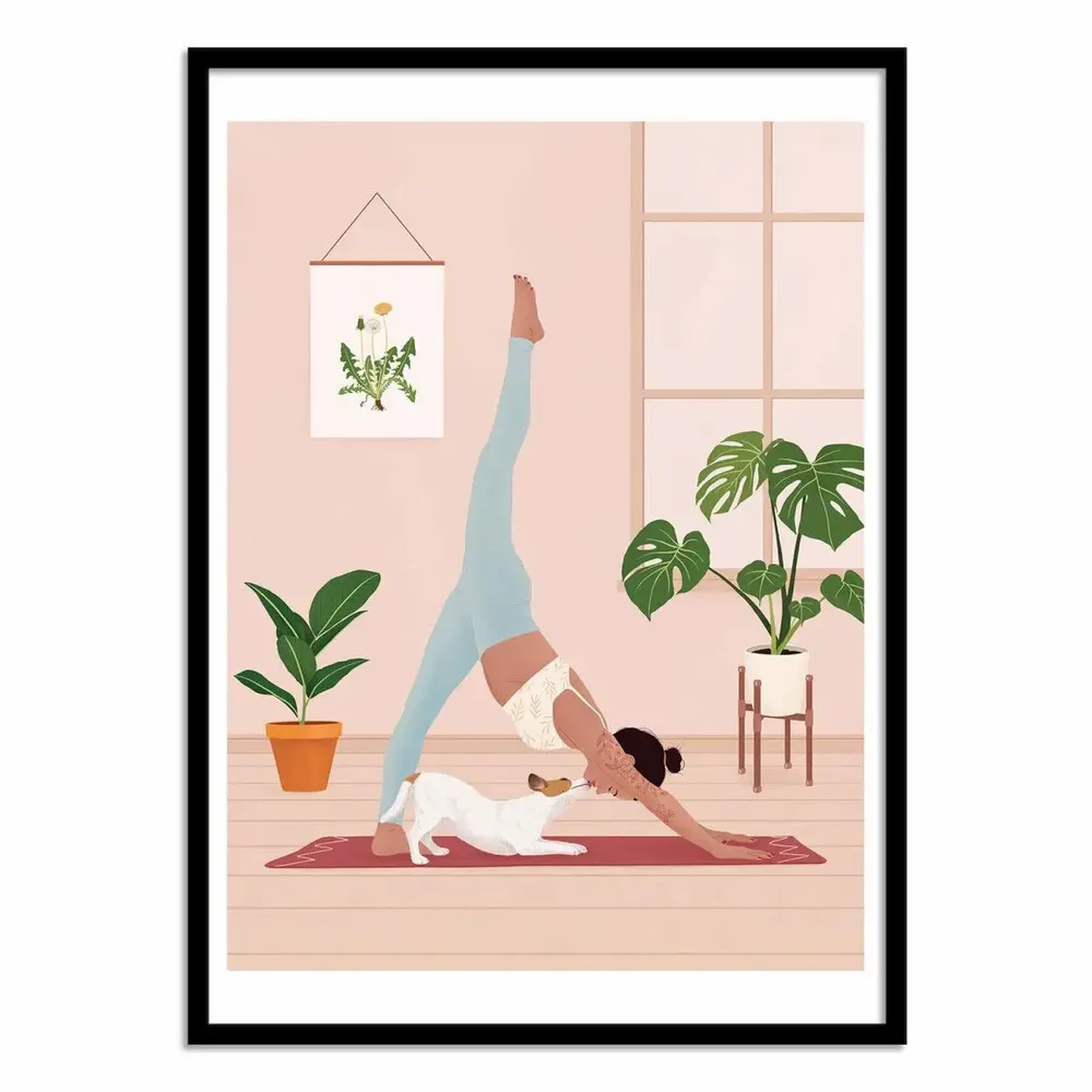 Poster - Art-Poster - Downward Dog - Petra Holikova - WALL EDITIONS