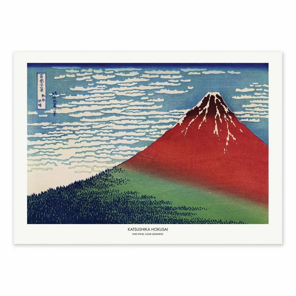 Poster - Art-Poster - Fine Wind, Clear Morning - Katsushika Hokusai - WALL EDITIONS