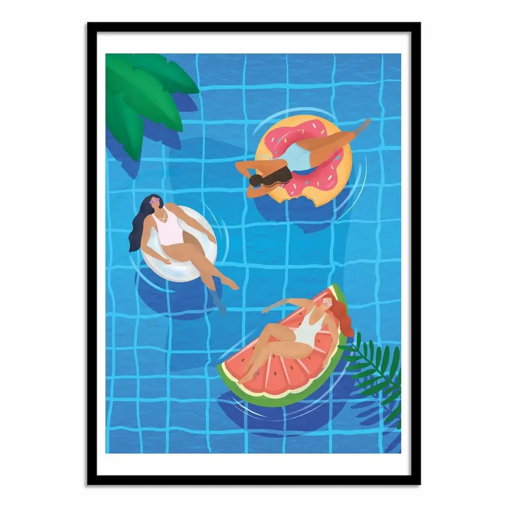 Affiches - Affiche - Pool Ladies - Petra Lizde - WALL EDITIONS