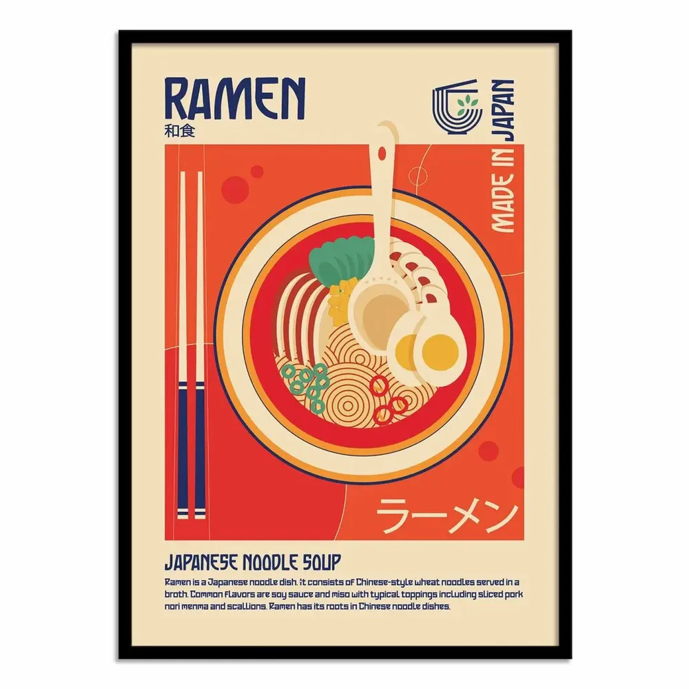 Affiches - Affiche - Ramen Japanese Food Print - Retrodrome - WALL EDITIONS