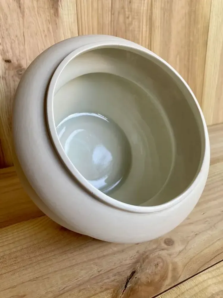Autres décorations de Noël - Vase sculptural et géométrique en porcelaine blanche - Palindrome A9L - CALLIGRAMME