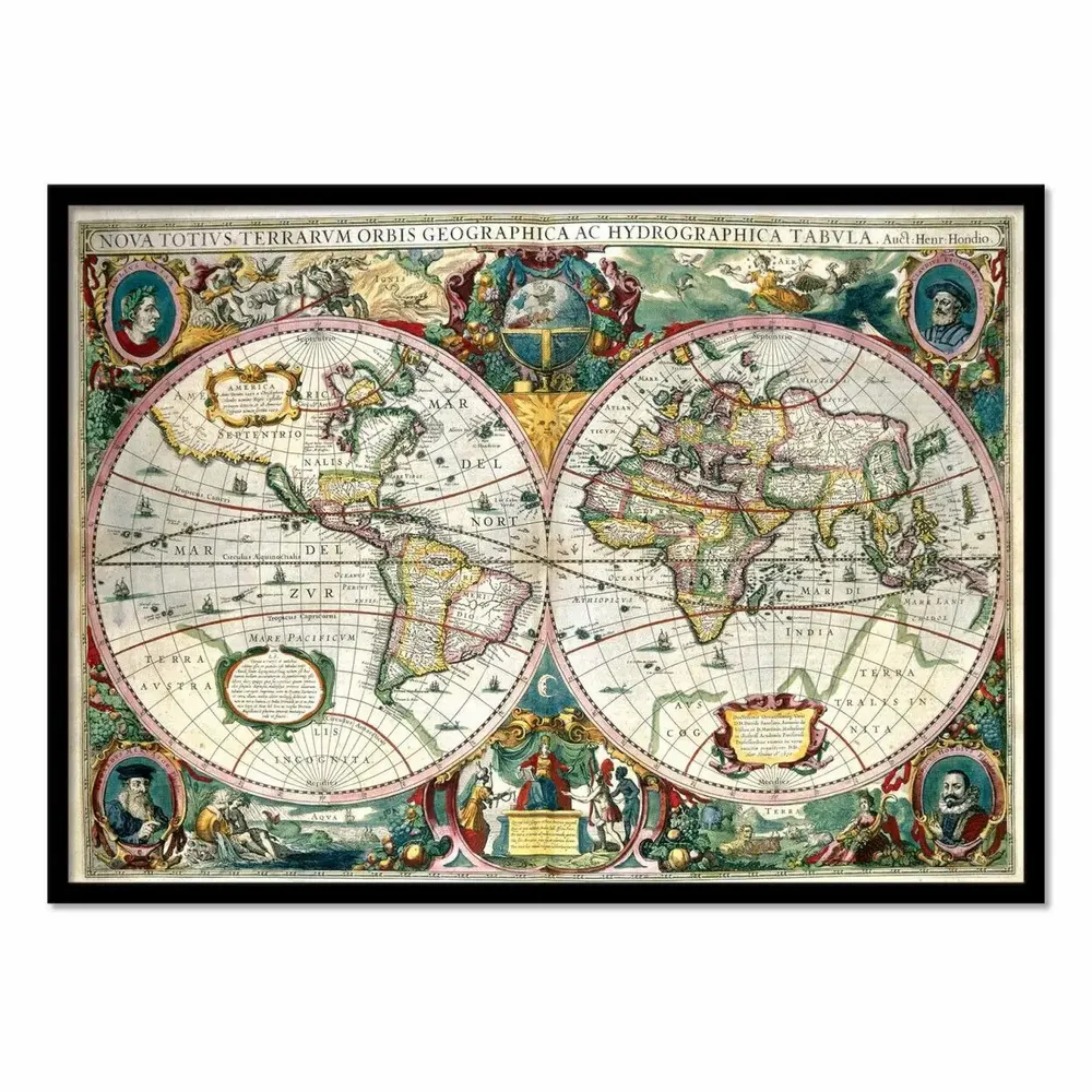 Affiches - Affiche - World Map - British Library archive - WALL EDITIONS