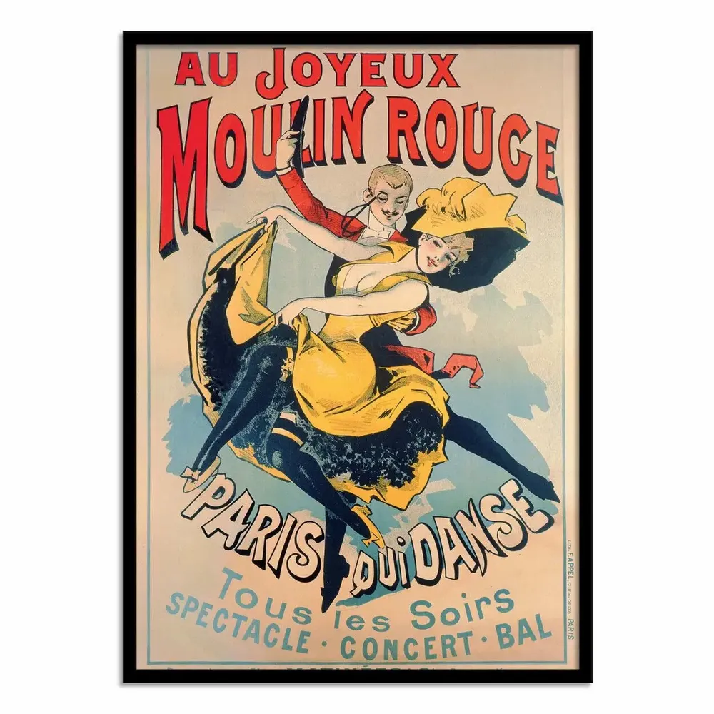 Affiches - Affiche - Au Moulin Rouge, 1890 - Jules Cheret - WALL EDITIONS