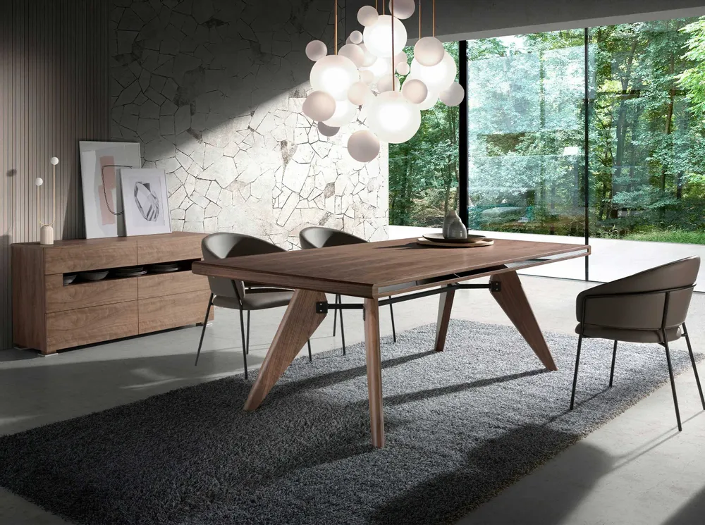 Chests of drawers - Walnut chest of drawers with interior lighting - ANGEL CERDÁ