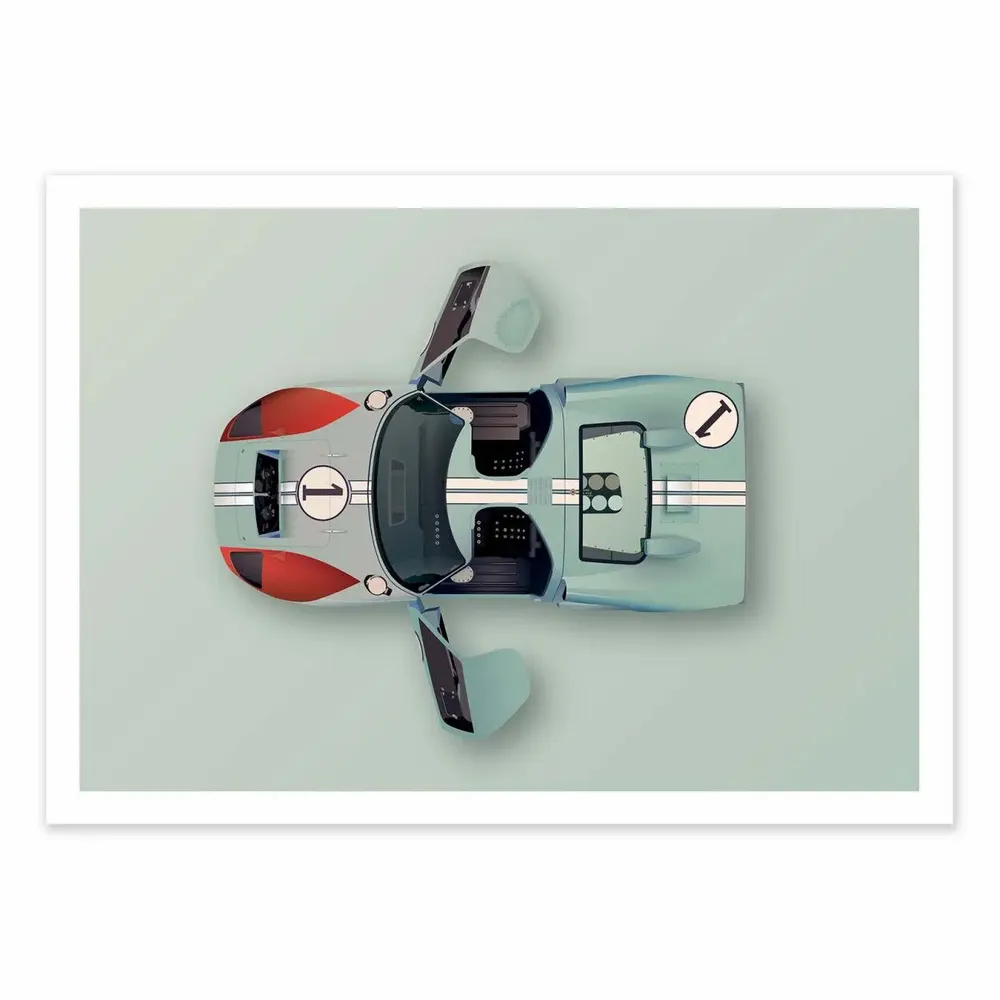 Poster - Art-Poster - Ford GT40 - Artmoric - WALL EDITIONS