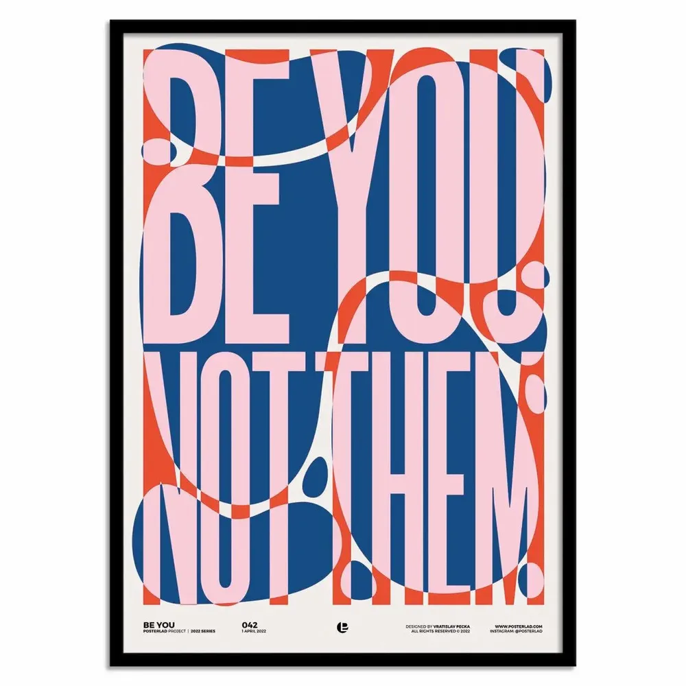 Affiches - Affiche - Be you - Posterlad - WALL EDITIONS