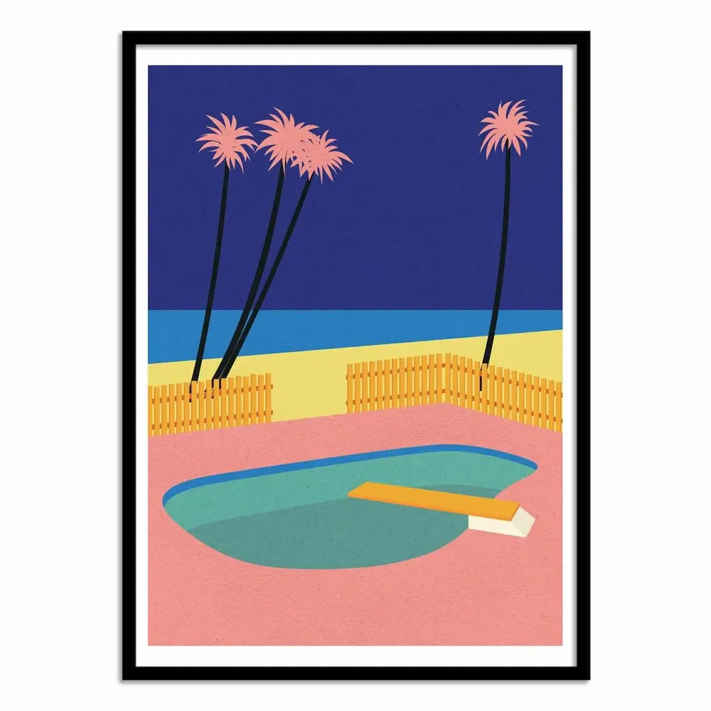Affiches - Affiche - Malibu Beach - Rosi Feist - WALL EDITIONS