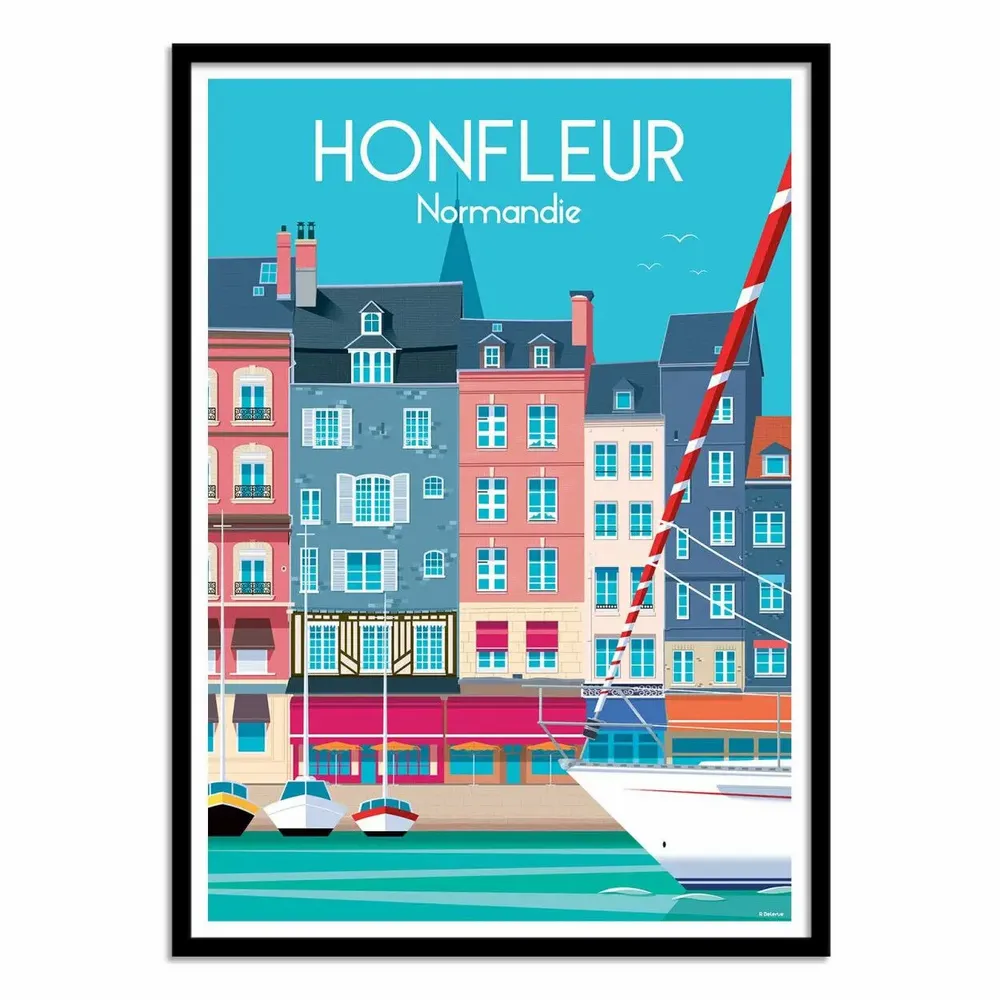 Affiches - Affiche - Honfleur Normandie - Raphael Delerue - WALL EDITIONS